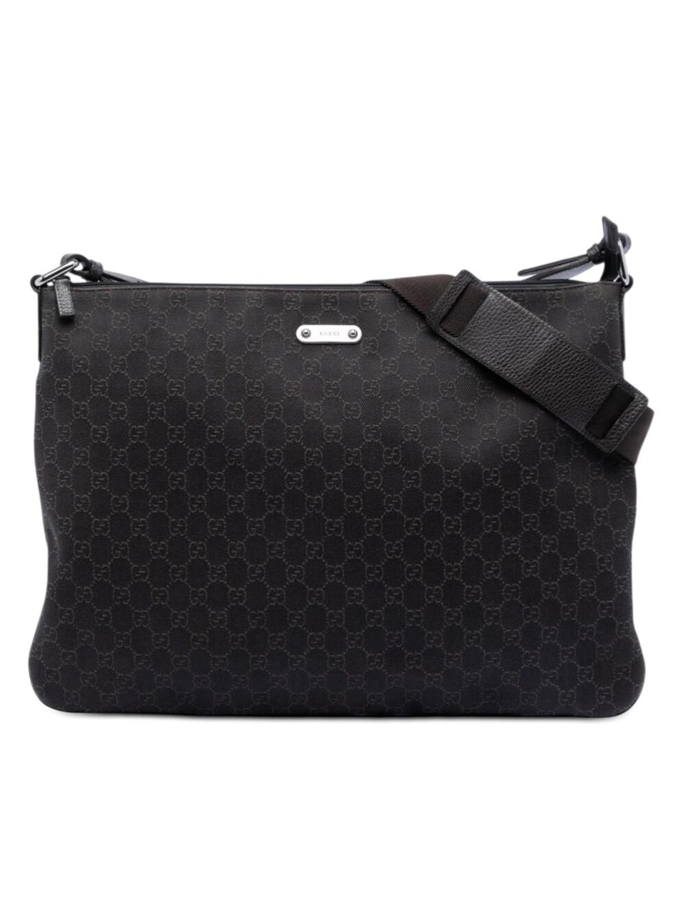 Gucci Gg Denim Crossbody Pre-Loved Bag #350988G39B